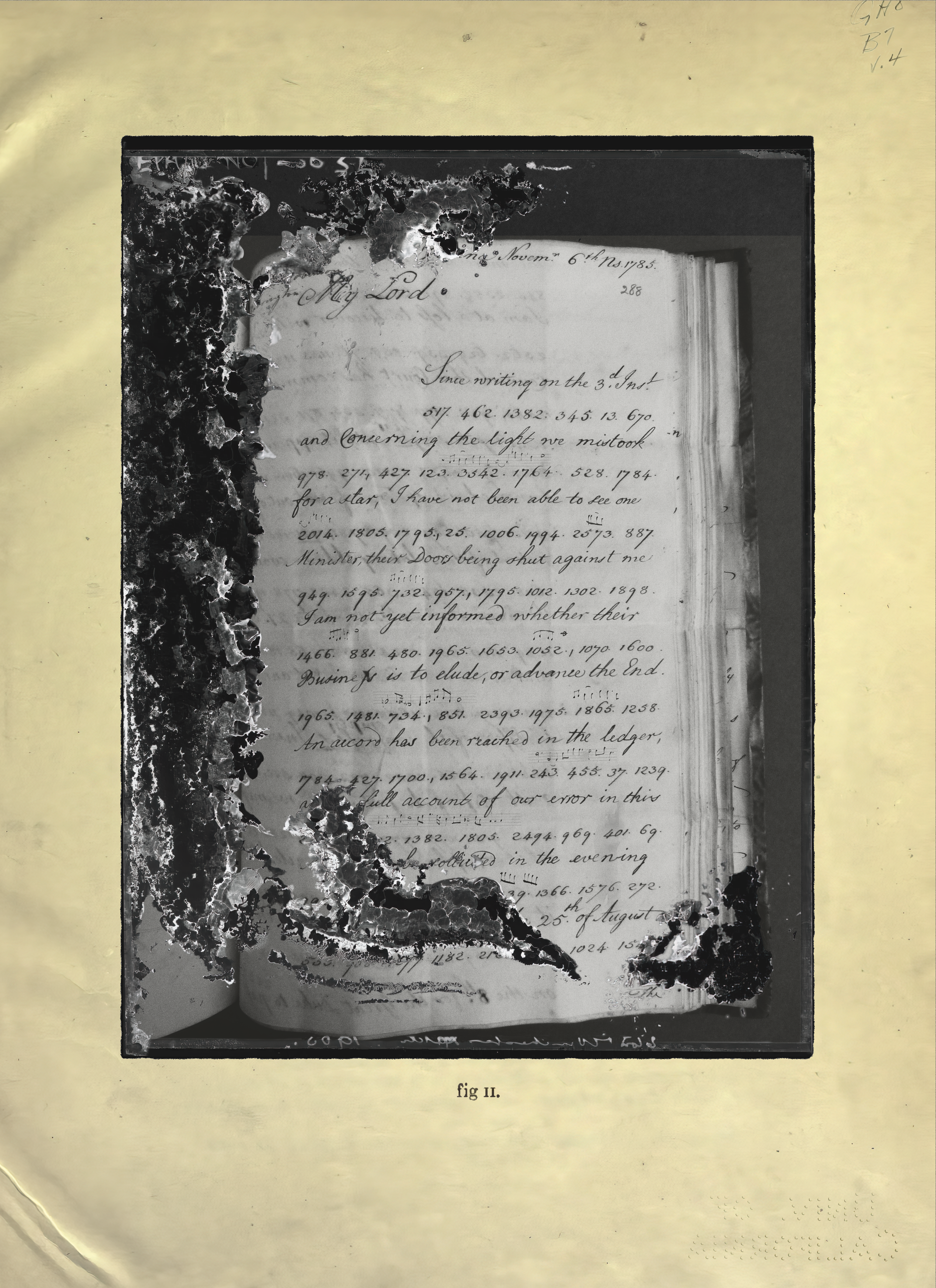 Four Undated Entries from the Manuscript